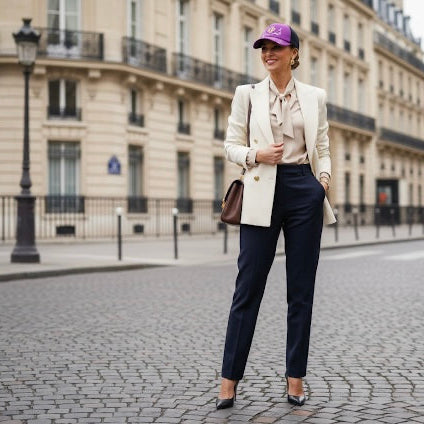 Casquette de luxe Mark De Belleroy - Luxury cap - French cap - baseball luxury cap - Baseball Cap -Mark De Belleroy - Casquette baseball - casquette de luxe - casquette violette - casquette premium - casquette haut de gamme - casquette fabriquée en France - Casquette made in France - Casquette prestige - casquette de collection - casquette fashion - casquette brodée - casquette maison française - casquette maison de luxe - casquette homme - casquette femme - casquette no gender