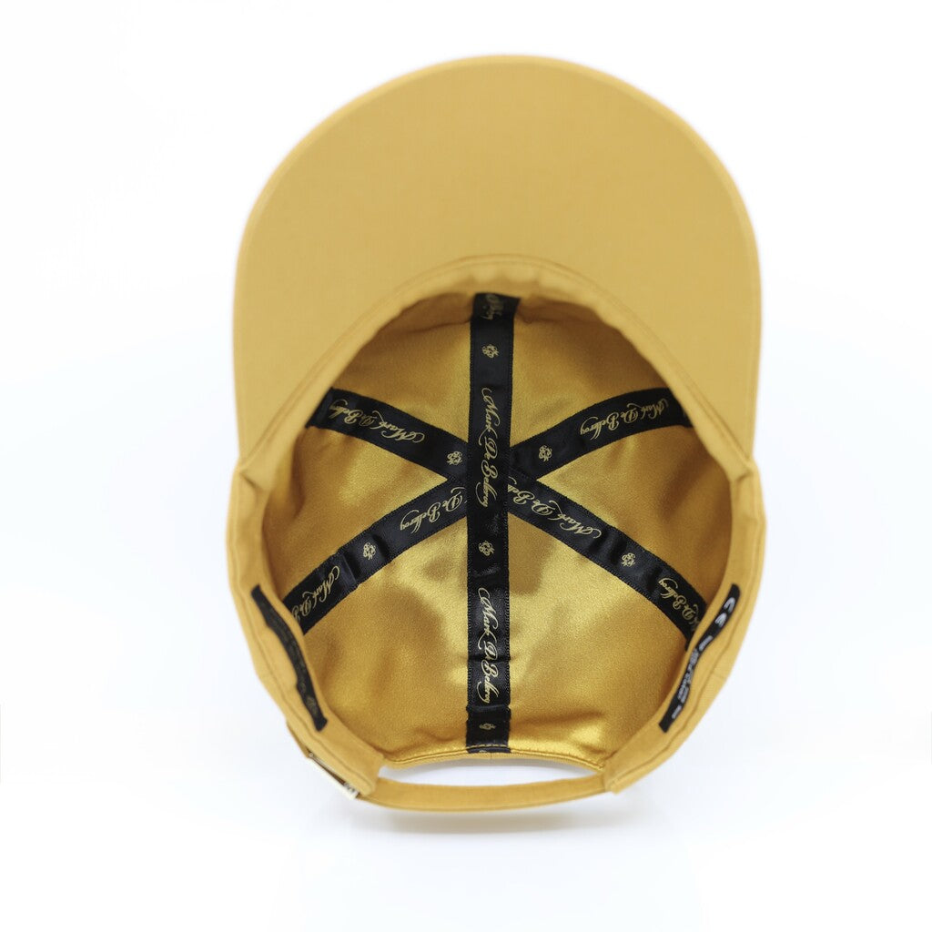Casquette de luxe Mark De Belleroy - Luxury cap - French cap - luxury cap -Mark De Belleroy - Casquette baseball 5 pans - casquette de luxe - casquette curry - casquette premium - casquette haut de gamme - casquette fabriquée en France - Casquette made in France - Casquette prestige - casquette de collection - casquette fashion - casquette brodée - casquette maison française - casquette maison de luxe - casquette homme - casquette femme - casquette no gender - casquette hibiscus- - casquette femme