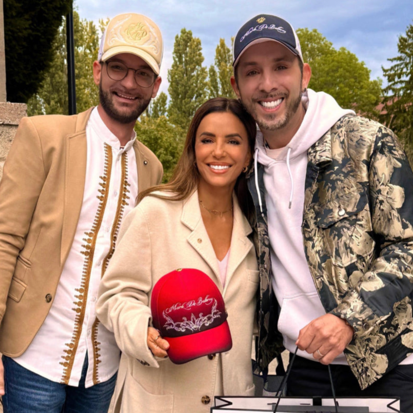 La maison française de casquette de luxe Mark De Belleroy rencontre l'actrice Eva Longoria - Baseball cap Eva Longoria hat Mark De belleroy - Eva Longoria - casquette de luxe - casquette French designer - casquette série limitée - Mark Abdelli & Nathan Roy - casquette baseball - casquette haut de gamme - casquette unique - casquette faite à la main - casquette made in france
