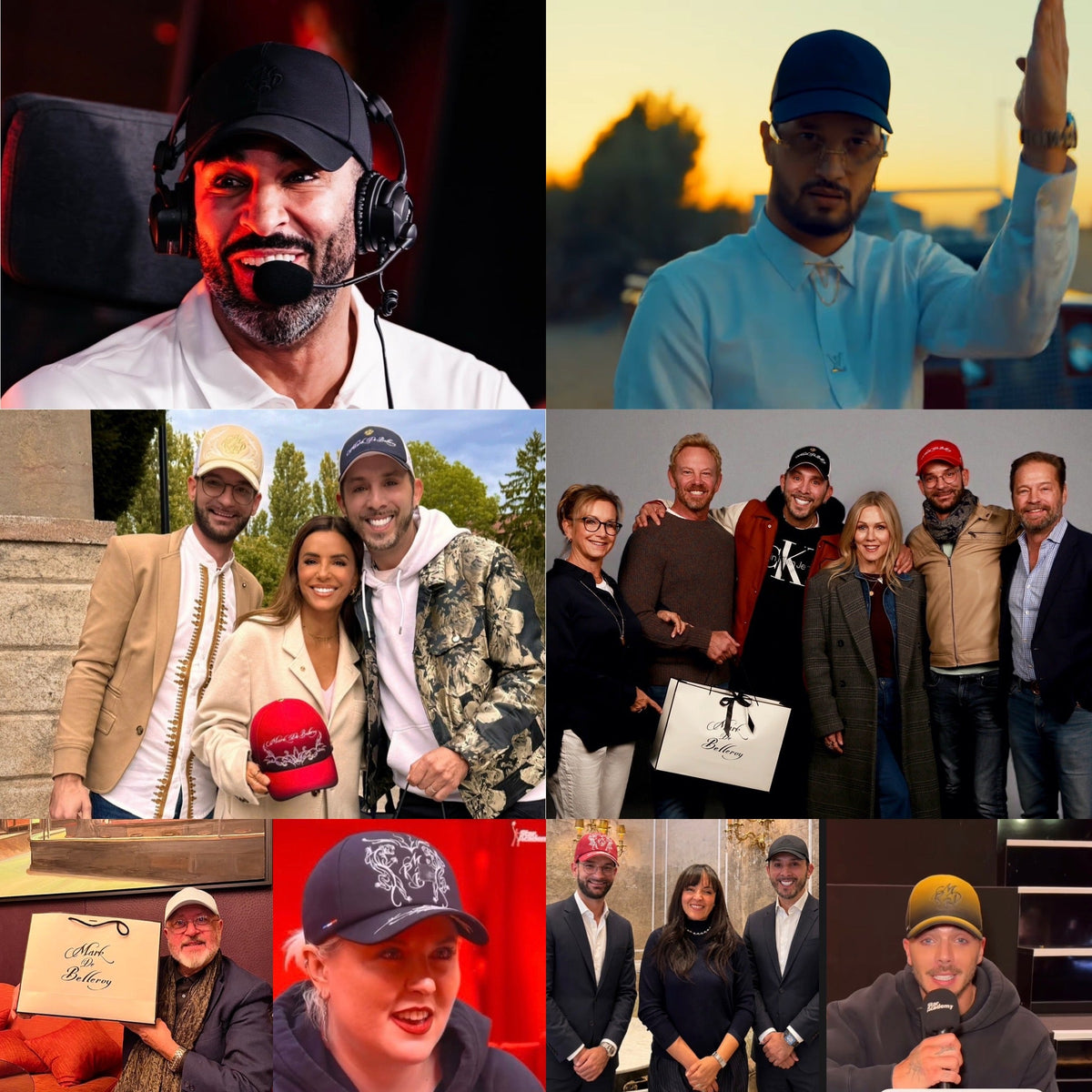 Les stars portent toutes des casquettes de luxe Mark De Belleroy
