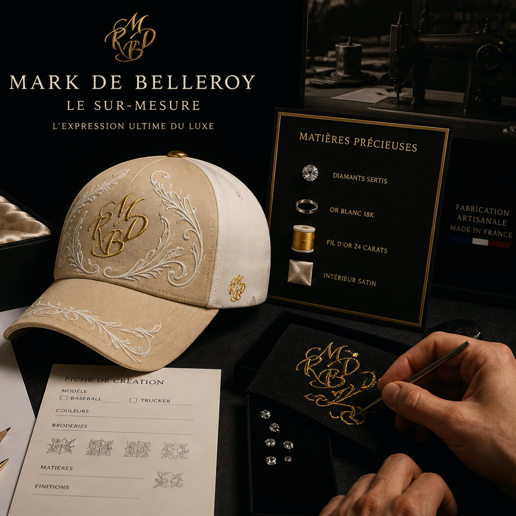 La casquette sur-mesure selon Mark De Belleroy : l’expression ultime du luxe