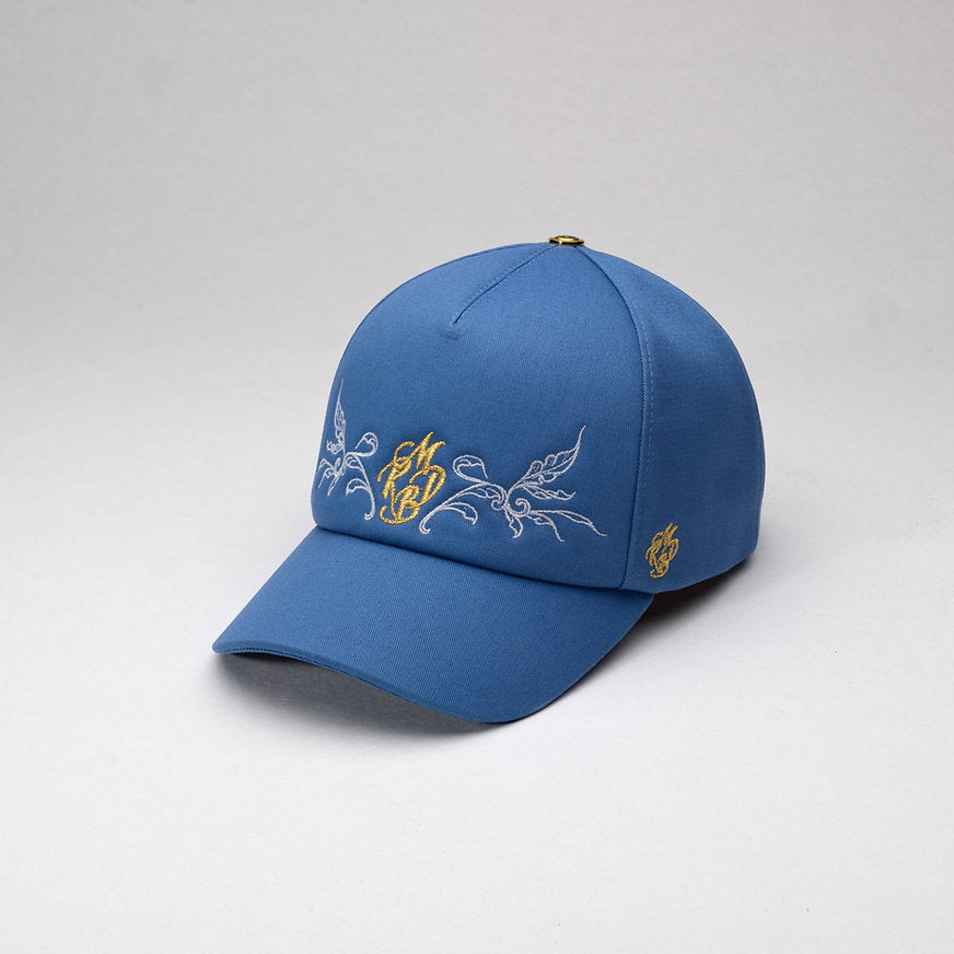 Casquette baseball 5 pans l'éclat bleu Mark De Belleroy