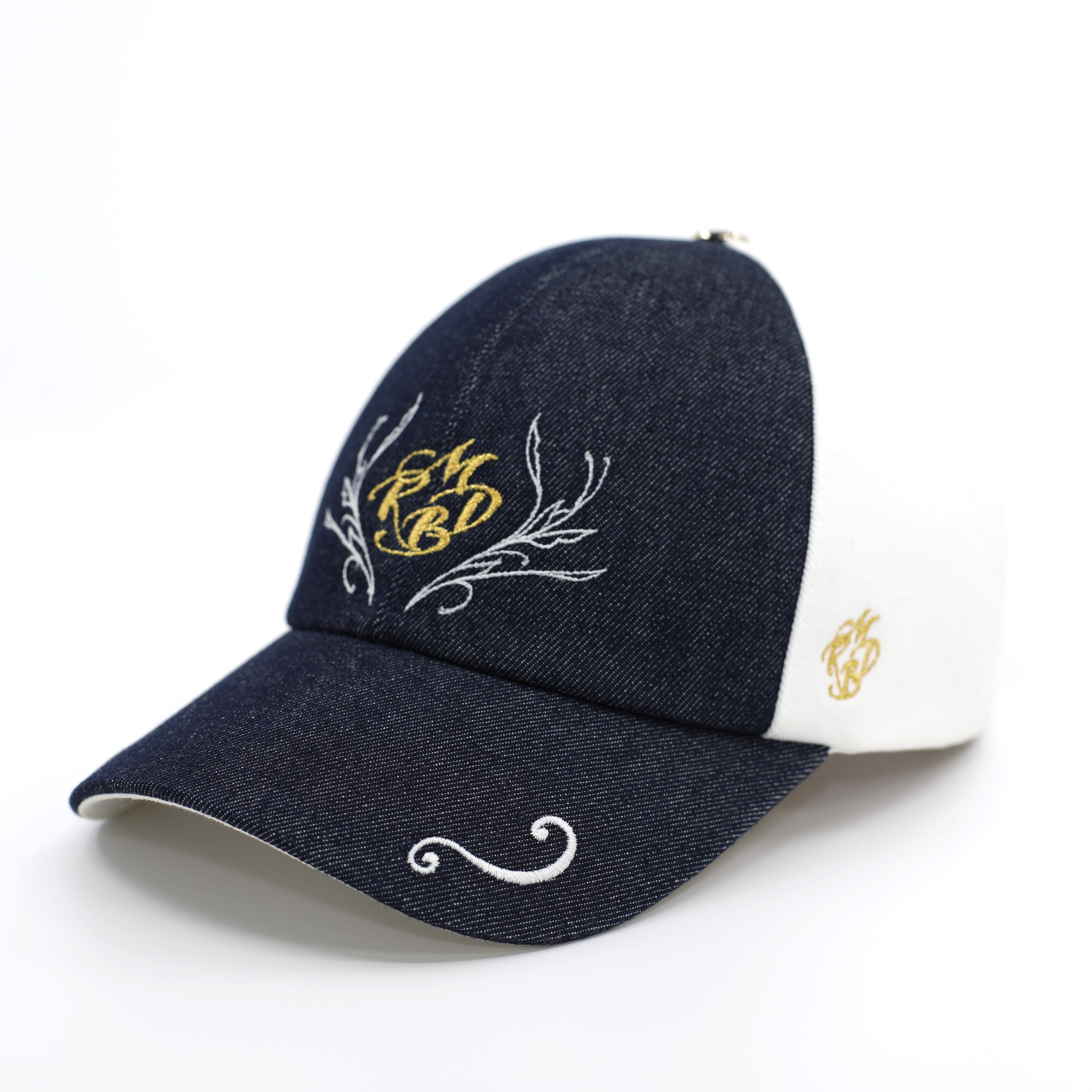 Casquette baseball jean et blanche l'intemporelle jean Mark De Belleroy