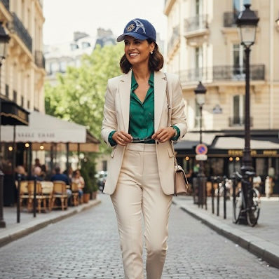 Casquette de luxe Mark De Belleroy - Luxury cap - French cap - baseball luxury cap - Baseball Cap -Mark De Belleroy - Casquette baseball - casquette de luxe - casquette tour eiffel - casquette premium - casquette haut de gamme - casquette fabriquée en France - Casquette made in France - Casquette prestige - casquette de collection - casquette fashion - casquette brodée - casquette maison française - casquette maison de luxe - casquette homme - casquette femme - casquette no gender - casquette bleue marine