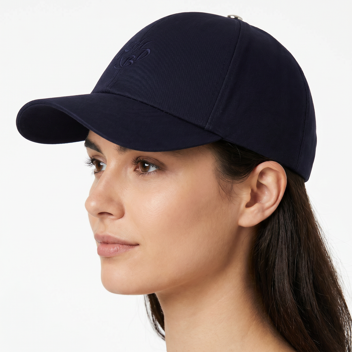 casquette de golf haut de gamme femme bleu marine brodée made in France