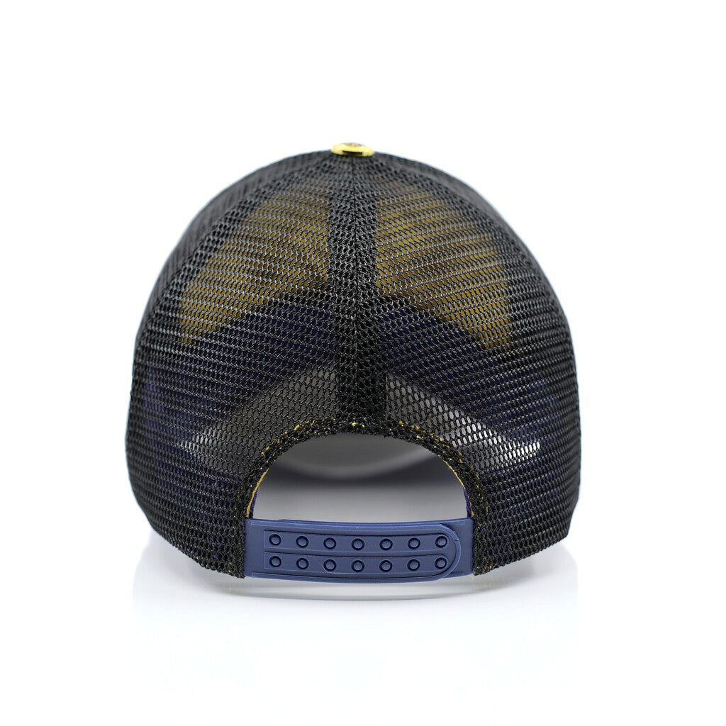 Casquette de luxe Mark De Belleroy - Luxury cap - French cap - Trucker luxury cap - trucker Cap -Mark De Belleroy - Casquette trucker - casquette de luxe - casquette bleu ardoise - casquette premium - casquette haut de gamme - casquette fabriquée en France - Casquette made in France - Casquette prestige - casquette de collection - casquette fashion - casquette brodée - casquette maison française - casquette maison de luxe - casquette homme - casquette femme - casquette no gender - casquette geek