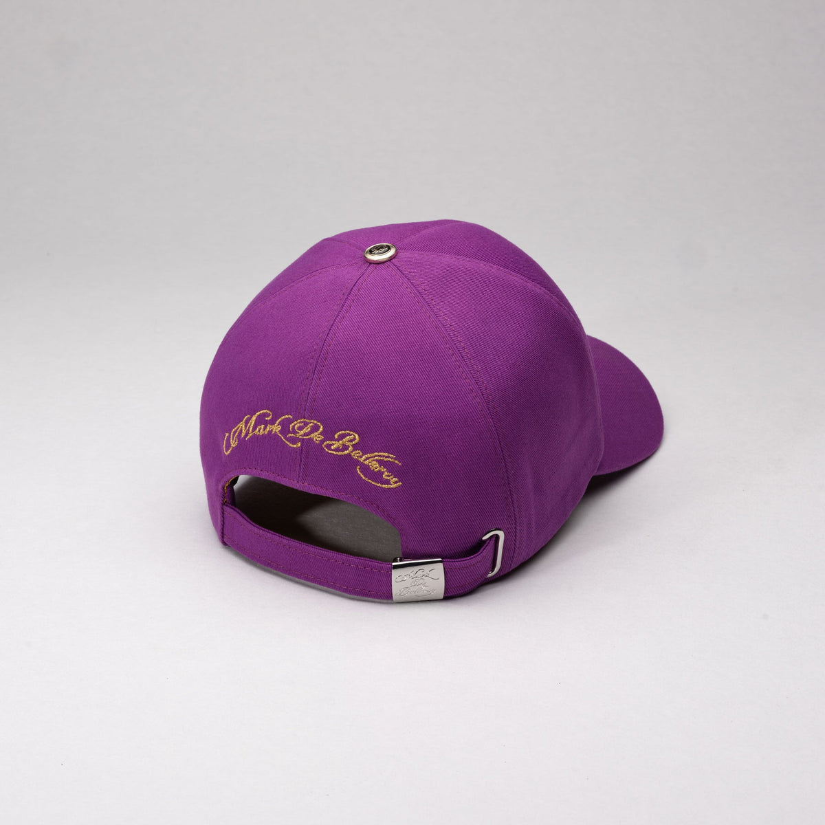casquette de luxe blanche Le Colibri Éclatant vue arrière made in France